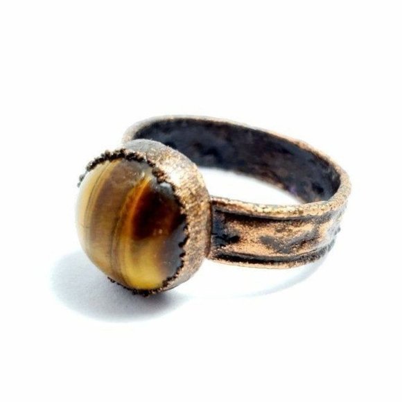 Tiger Eye Ring - Picture 5 of 8